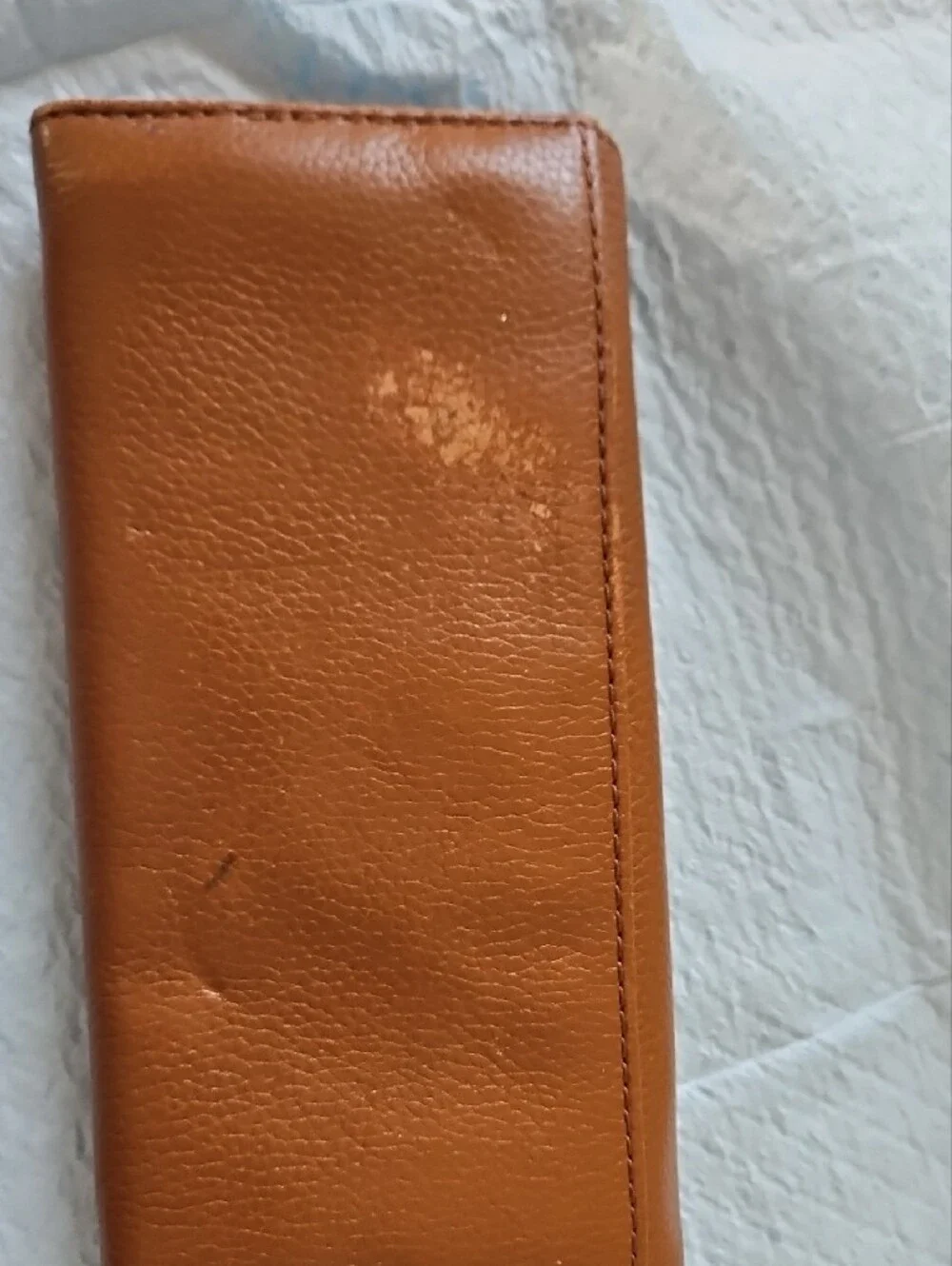 Michael Kors Cognac Leather Wallet with Gold Logo